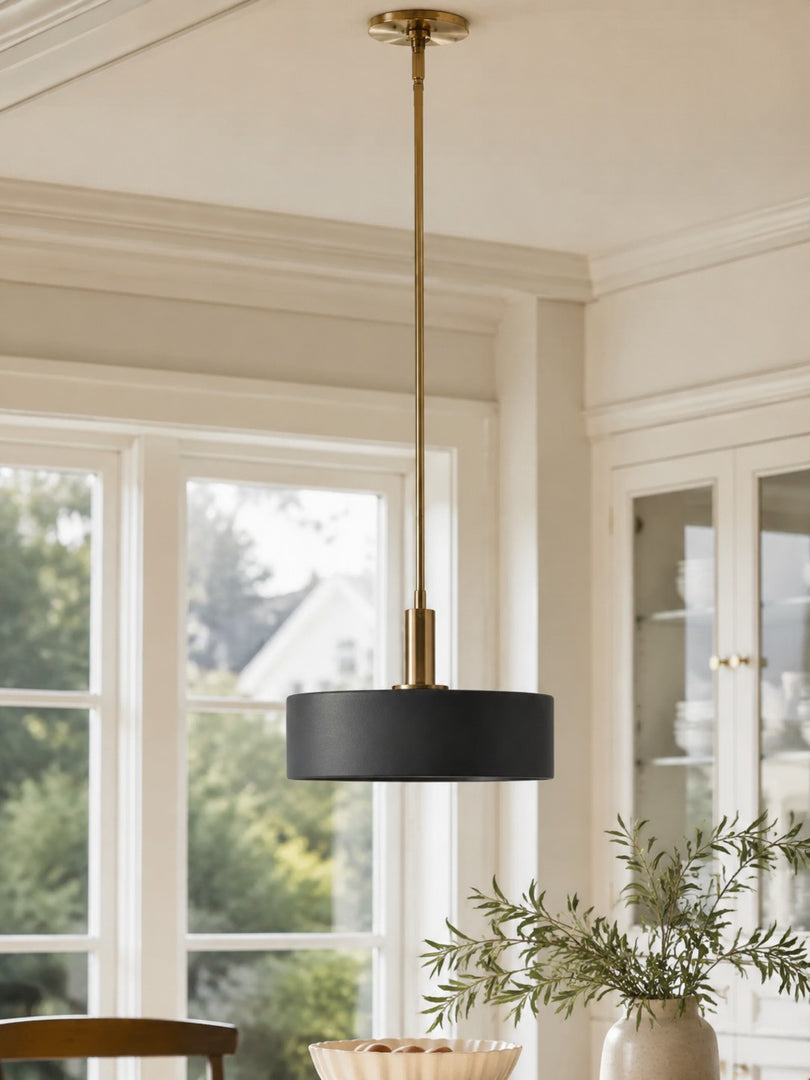 Cerova Contemporary Minimalist und Eleganter Anhänger – Elfenbein Porzellan Lampenschirm Licht für Kücheninsel & Schlafzimmer