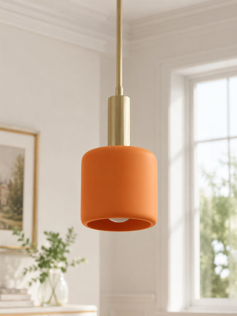 Cerova Contemporary Minimalist und Eleganter Anhänger – Elfenbein Porzellan Lampenschirm Licht für Kücheninsel & Schlafzimmer