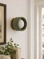 Load image into Gallery viewer, Cerova Porcelain Wall Sconce - Minimal Round Flush Mount Ceramic Light