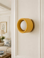 Load image into Gallery viewer, Cerova Porcelain Wall Sconce - Minimal Round Flush Mount Ceramic Light