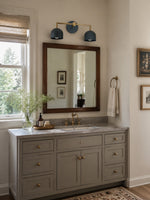 Load image into Gallery viewer, Meito Dome Farmhouse Vanity Wall Sconce – Rustic Bathroom colorful Vanity Light Fixture