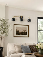 Load image into Gallery viewer, Meito Dome Farmhouse Vanity Wall Sconce – Rustic Bathroom colorful Vanity Light Fixture