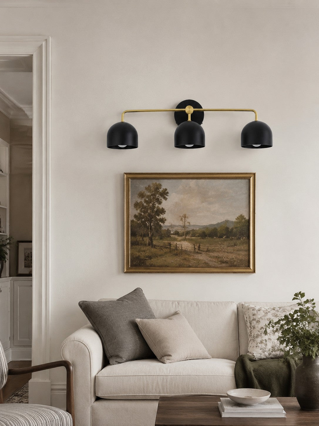 Meito Dome Bauernhaus-Wandlampe – Rustikale, bunte Badezimmer-Waschtischleuchte