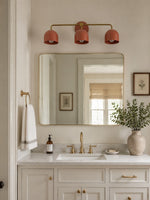 Load image into Gallery viewer, Meito Dome Farmhouse Vanity Wall Sconce – Rustic Bathroom colorful Vanity Light Fixture
