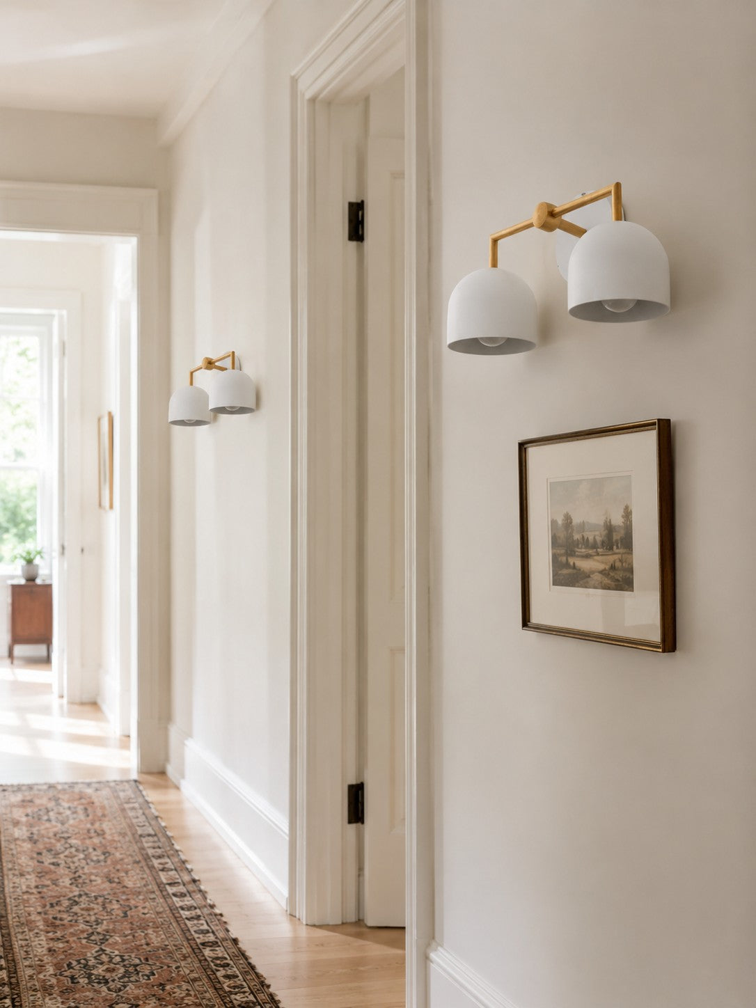 Meito Dome Bauernhaus-Wandlampe – Rustikale, bunte Badezimmer-Waschtischleuchte
