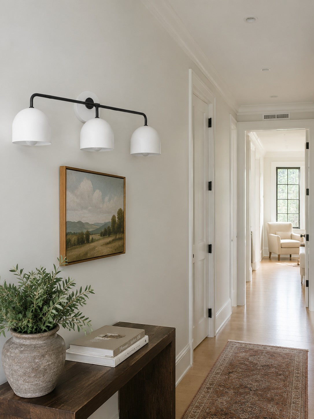 Meito Dome Bauernhaus-Wandlampe – Rustikale, bunte Badezimmer-Waschtischleuchte
