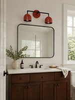 Load image into Gallery viewer, Meito Dome Farmhouse Vanity Wall Sconce – Rustic Bathroom colorful Vanity Light Fixture