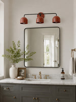 Load image into Gallery viewer, Meito Dome Farmhouse Vanity Wall Sconce – Rustic Bathroom colorful Vanity Light Fixture