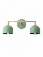 Load image into Gallery viewer, Meito Dome Farmhouse Vanity Wall Sconce – Rustic Bathroom colorful Vanity Light Fixture