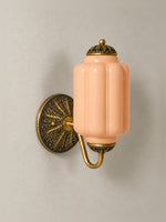 Bild in Gallery-Viewer laden, Vintage Milchglas Wandleuchte Nachttisch Flur Eloise Wandleuchte