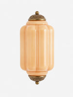 Load image into Gallery viewer, Eloise Vintage Scalloped Milk Glass Wall Sconce - Modern Accent Lighting for Bathroom and Bedroom
