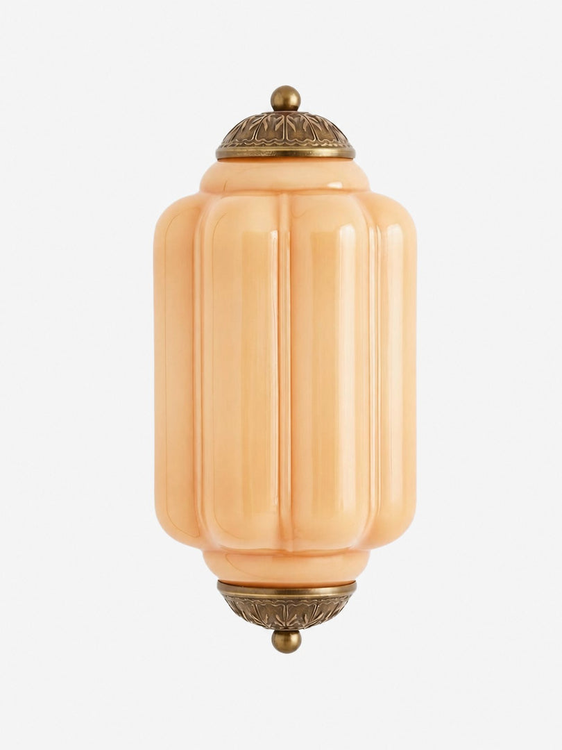 Eloise Vintage Scalloped Milk Glass Wall Sconce - Modern Accent Lighting for Bathroom and Bedroom