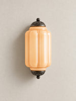 Load image into Gallery viewer, Eloise Vintage Scalloped Milk Glass Wall Sconce - Modern Accent Lighting for Bathroom and Bedroom