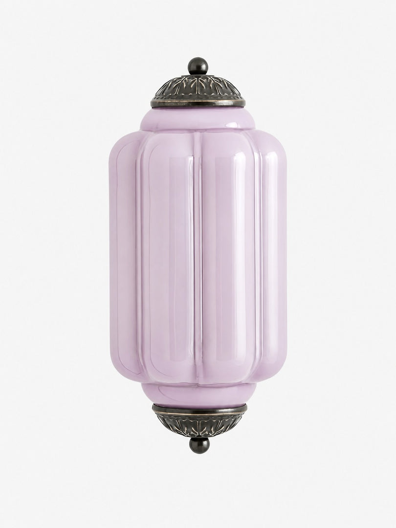 Eloise Vintage Scalloped Milk Glass Wall Sconce - Modern Accent Lighting for Bathroom and Bedroom