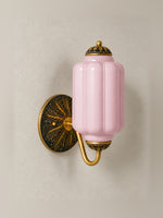 Bild in Gallery-Viewer laden, Vintage Milchglas Wandleuchte Nachttisch Flur Eloise Wandleuchte