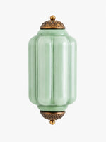 Load image into Gallery viewer, Eloise Vintage Scalloped Milk Glass Wall Sconce - Modern Accent Lighting for Bathroom and Bedroom
