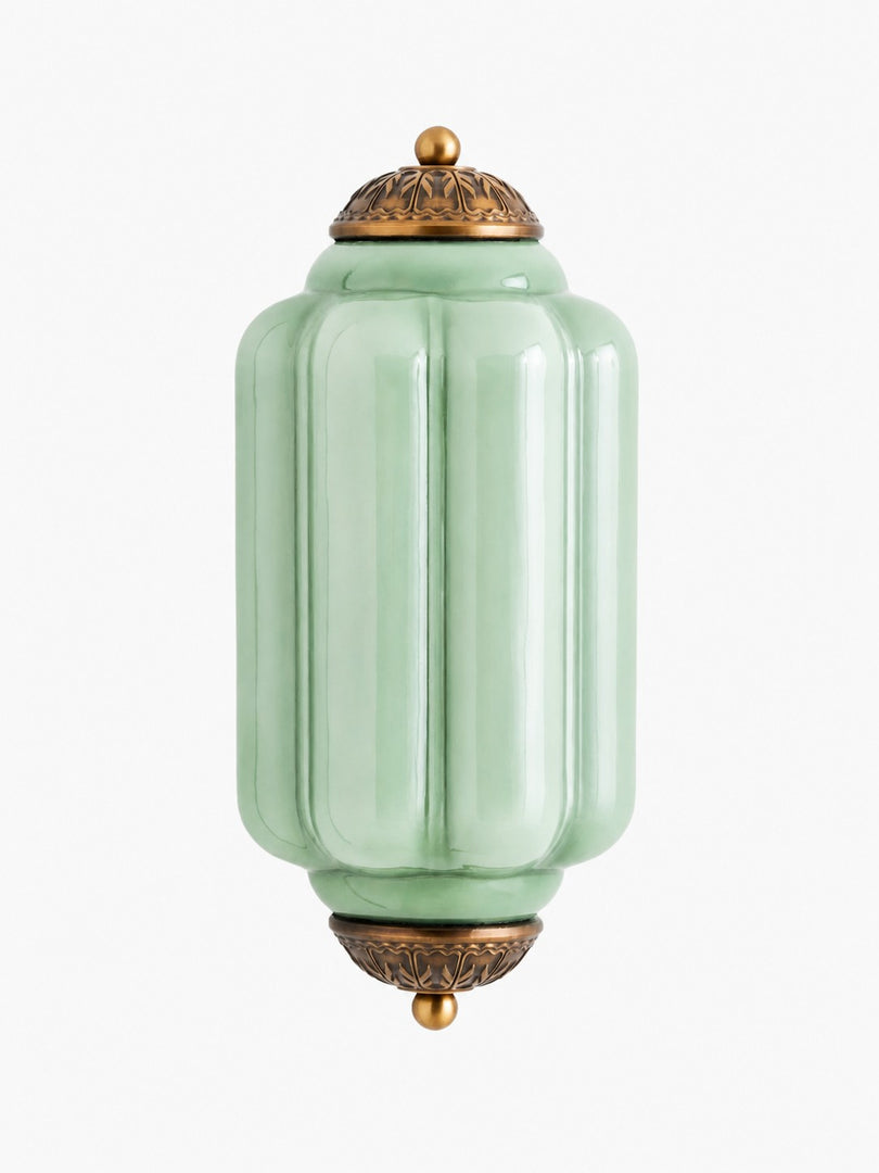 Eloise Vintage Scalloped Milk Glass Wall Sconce - Modern Accent Lighting for Bathroom and Bedroom