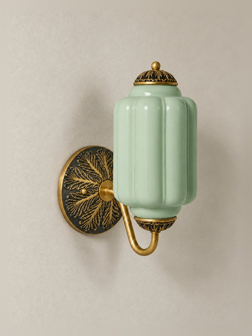 Vintage Milchglas Wandleuchte Nachttisch Flur Eloise Wandleuchte