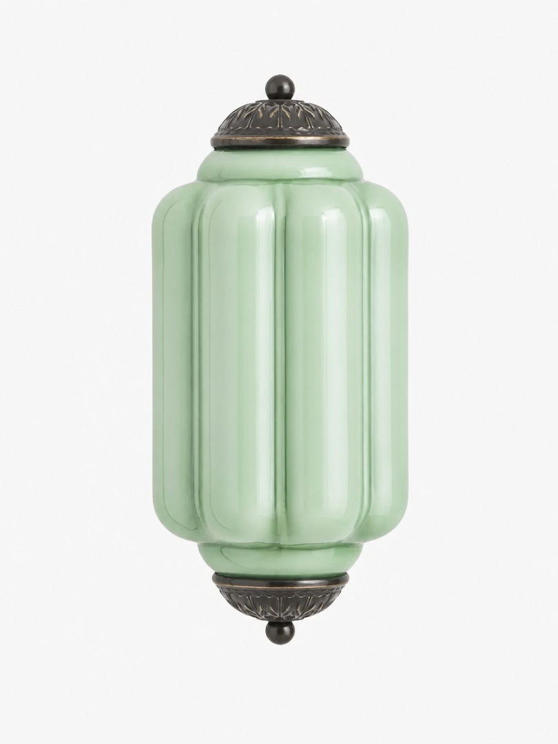 Eloise Vintage Scalloped Milk Glass Wall Sconce - Modern Accent Lighting for Bathroom and Bedroom