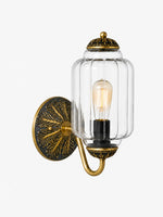 Load image into Gallery viewer, Eloise Vintage Scalloped Milk Glass Wall Sconce - Modern Accent Lighting for Bathroom and Bedroom