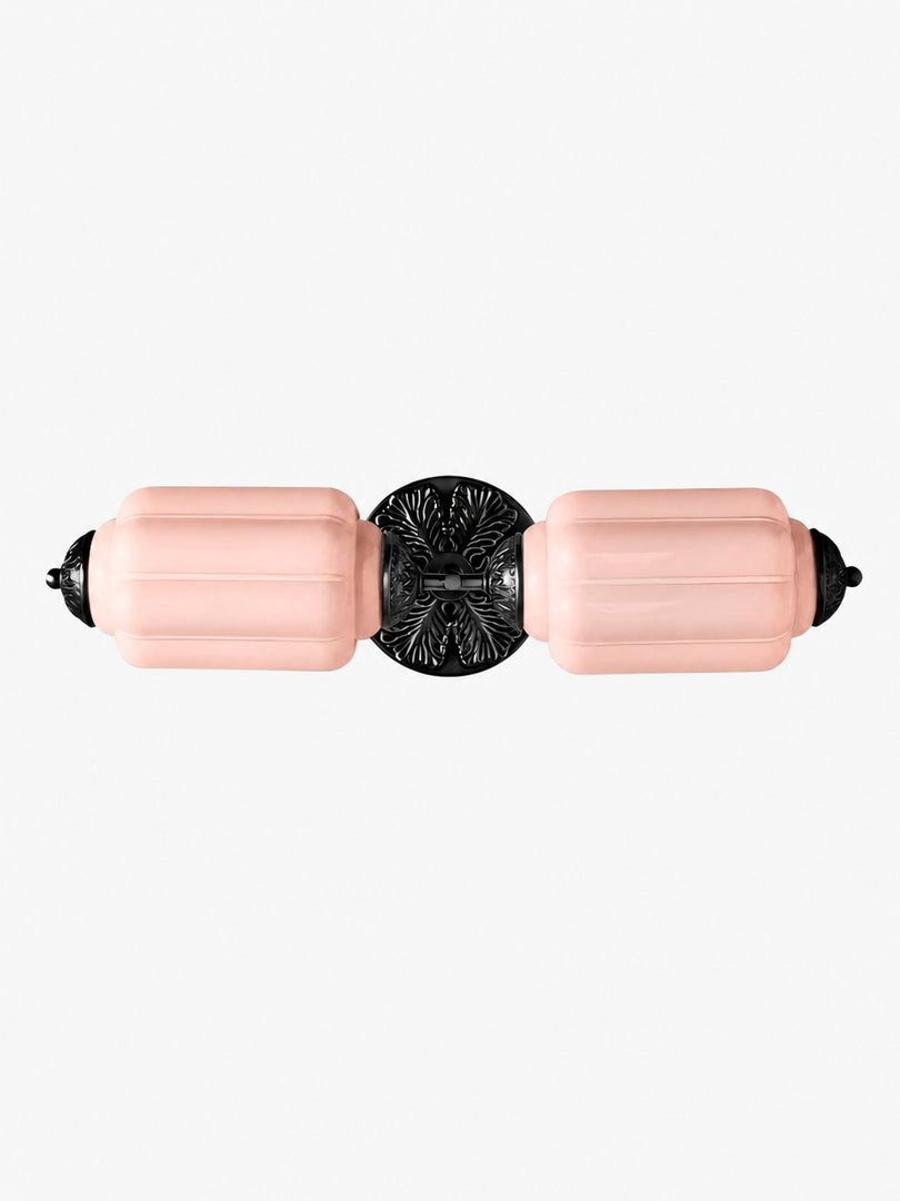 Eloise Vintage Scalloped Milk Glass Wall Sconce - Modern Accent Lighting for Bathroom and Bedroom