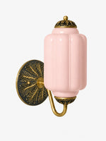 Load image into Gallery viewer, Eloise Vintage Scalloped Milk Glass Wall Sconce - Modern Accent Lighting for Bathroom and Bedroom