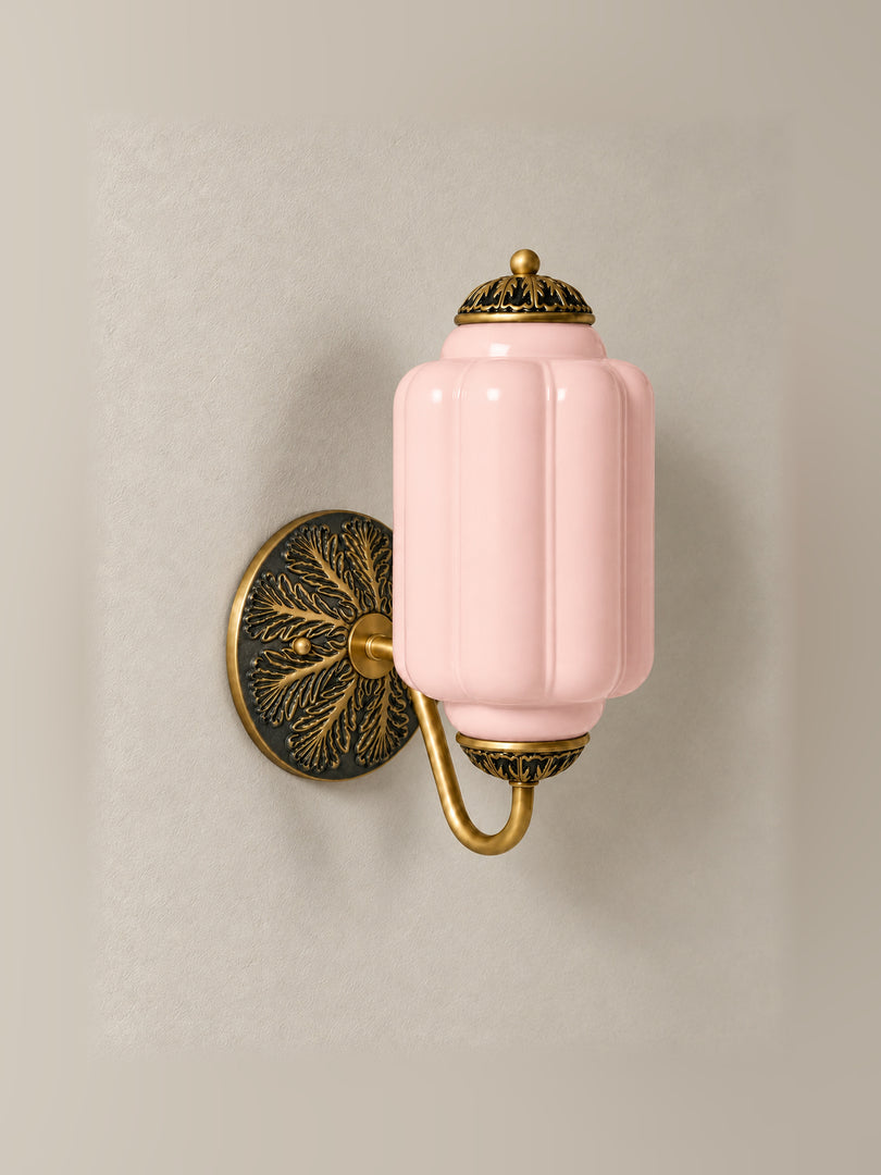 Vintage Milchglas Wandleuchte Nachttisch Flur Eloise Wandleuchte