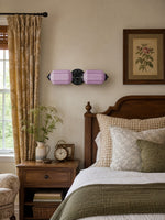 Load image into Gallery viewer, Eloise Vintage Scalloped Milk Glass Wall Sconce - Modern Accent Lighting for Bathroom and Bedroom