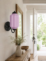Load image into Gallery viewer, Eloise Vintage Scalloped Milk Glass Wall Sconce - Modern Accent Lighting for Bathroom and Bedroom