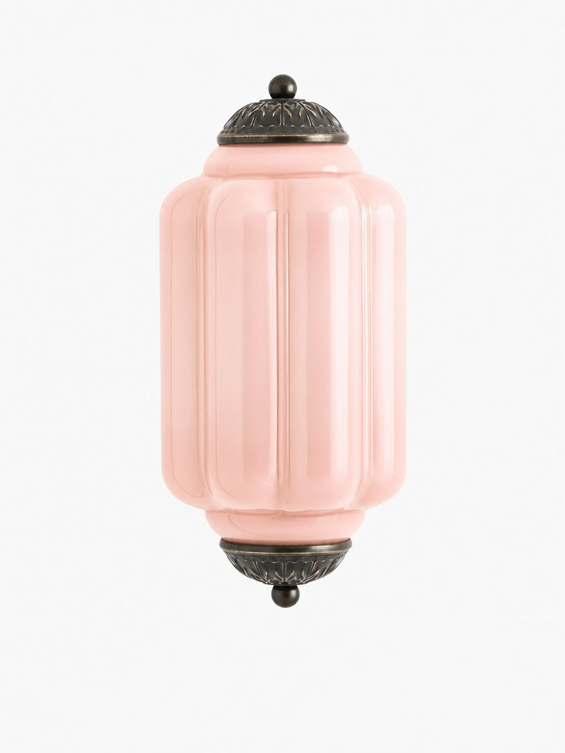 Eloise Vintage Scalloped Milk Glass Wall Sconce - Modern Accent Lighting for Bathroom and Bedroom