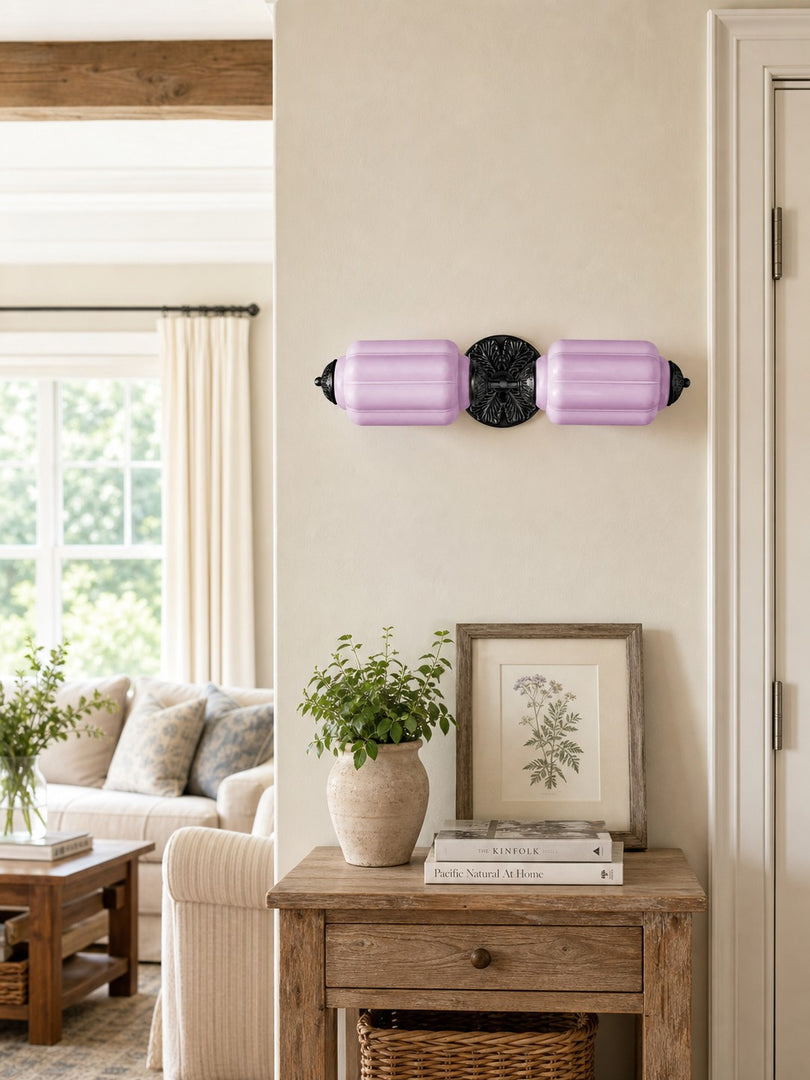 Eloise Vintage Scalloped Milk Glass Wall Sconce - Modern Accent Lighting for Bathroom and Bedroom
