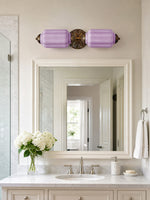 Load image into Gallery viewer, Eloise Vintage Scalloped Milk Glass Wall Sconce - Modern Accent Lighting for Bathroom and Bedroom