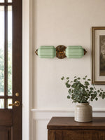 Load image into Gallery viewer, Eloise Vintage Scalloped Milk Glass Wall Sconce - Modern Accent Lighting for Bathroom and Bedroom