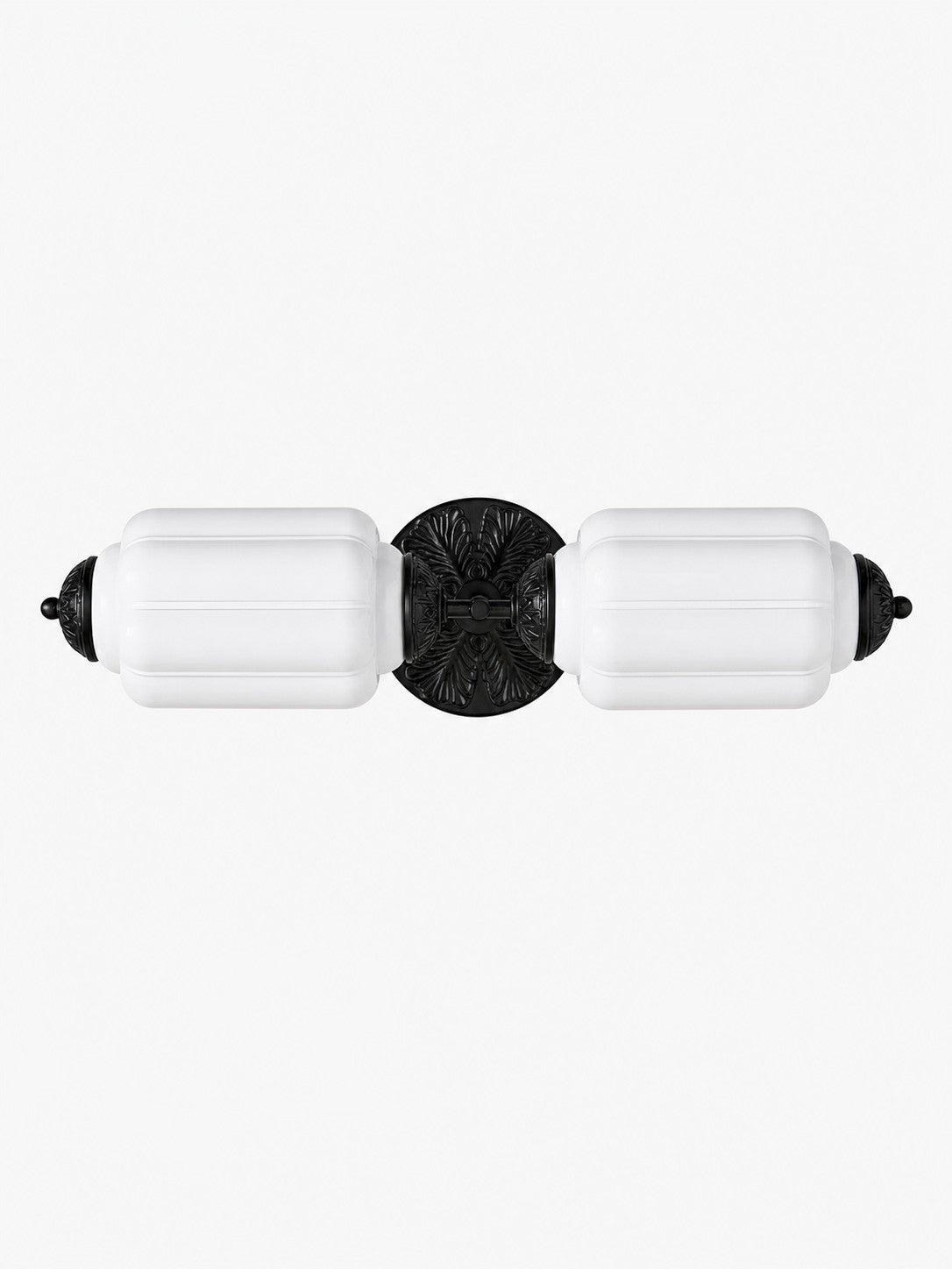 2 Heads Black White Eloise wall light