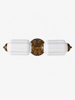 Load image into Gallery viewer, Eloise Vintage Scalloped Milk Glass Wall Sconce - Modern Accent Lighting for Bathroom and Bedroom