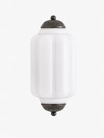Load image into Gallery viewer, Eloise Vintage Scalloped Milk Glass Wall Sconce - Modern Accent Lighting for Bathroom and Bedroom