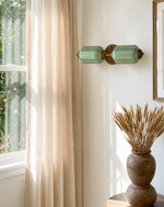 Load image into Gallery viewer, Eloise Vintage Scalloped Milk Glass Wall Sconce - Modern Accent Lighting for Bathroom and Bedroom