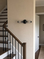 Load image into Gallery viewer, Vintage Art Deco Brass Milk Glass Eloise Vanity Light