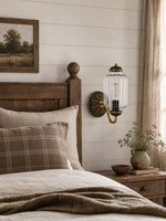 Load image into Gallery viewer, Eloise Vintage Scalloped Milk Glass Wall Sconce - Modern Accent Lighting for Bathroom and Bedroom