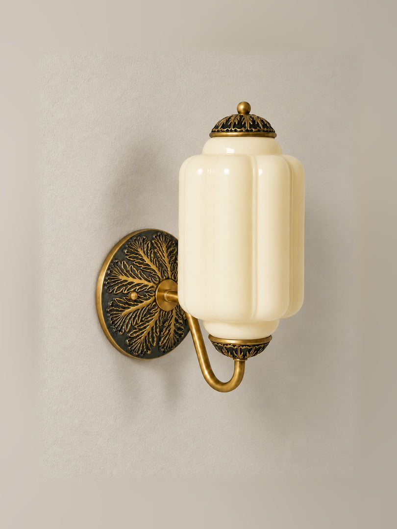 Vintage Milchglas Wandleuchte Nachttisch Flur Eloise Wandleuchte