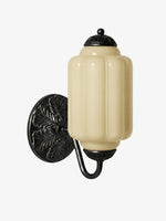 Load image into Gallery viewer, Eloise Vintage Scalloped Milk Glass Wall Sconce - Modern Accent Lighting for Bathroom and Bedroom
