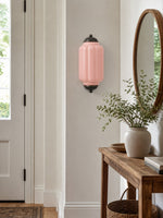 Load image into Gallery viewer, Eloise Vintage Scalloped Milk Glass Wall Sconce - Modern Accent Lighting for Bathroom and Bedroom