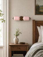 Load image into Gallery viewer, Eloise Vintage Scalloped Milk Glass Wall Sconce - Modern Accent Lighting for Bathroom and Bedroom