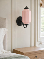 Load image into Gallery viewer, Eloise Vintage Scalloped Milk Glass Wall Sconce - Modern Accent Lighting for Bathroom and Bedroom
