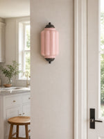 Load image into Gallery viewer, Eloise Vintage Scalloped Milk Glass Wall Sconce - Modern Accent Lighting for Bathroom and Bedroom
