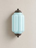 Load image into Gallery viewer, Eloise Vintage Scalloped Milk Glass Wall Sconce - Modern Accent Lighting for Bathroom and Bedroom