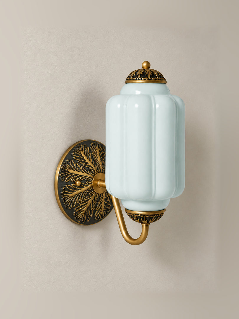 Vintage Milchglas Wandleuchte Nachttisch Flur Eloise Wandleuchte