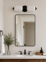 Load image into Gallery viewer, Eloise Vintage Scalloped Milk Glass Wall Sconce - Modern Accent Lighting for Bathroom and Bedroom