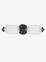 Load image into Gallery viewer, Eloise Vintage Scalloped Milk Glass Wall Sconce - Modern Accent Lighting for Bathroom and Bedroom