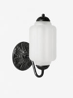 Load image into Gallery viewer, Eloise Vintage Scalloped Milk Glass Wall Sconce - Modern Accent Lighting for Bathroom and Bedroom